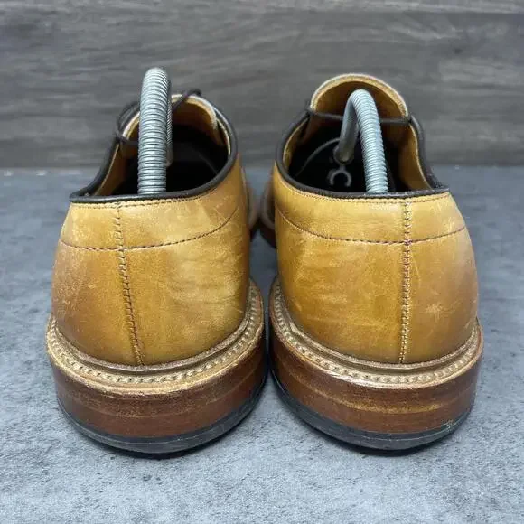 Allen Edmonds Hillcrest Shoes Mens Size 7.5 Brown Leather Dress Oxford